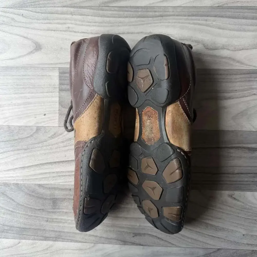 Born Vintage Y2K Brown Leather Lace-Up Shoes H00423